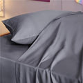 Bedsure King Size Sheet Set, Cooling Sheets King, Rayon Derived from Bamboo, Deep Pocket Up to 16", Breathable & Soft Bed Sheets, Hotel Luxury Silky Bedding Sheets & Pillowcases, Dark Grey