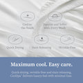 Comphy by Coop SoftSpa Bed Sheet Set of 4 Pieces, Dove Grey Queen, Super Soft Queen Sheets Bed Set, Flat and Fitted, Luxury Spa and Hotel Quality Bed Sheets and Pillowcase Set