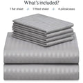 LuxClub 6 PC Queen Sheet Set, Breathable Luxury Bed Sheets, Deep Pockets 18" Eco Friendly Wrinkle Free Cooling Sheets Machine Washable Hotel Bedding Silky Soft - Navy Queen